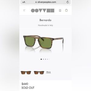 Oliver Peoples Sunglasses - Bernardo 54